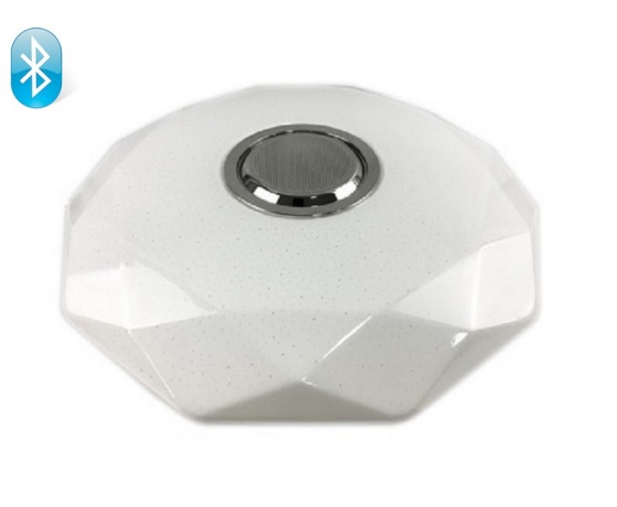 Фото 2 - Светодиодный светильник Luxel 410х95мм IP20 с Bluetooth динамиком и пультом управления 48W (CLNR-48)