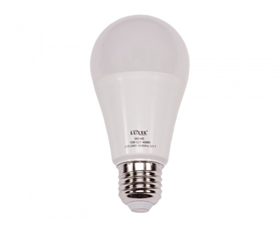 Фото 2 - Светодиодная лампа Luxel A60 15W 220V E27 6500K (ECO 065-CE 15W) id-81541