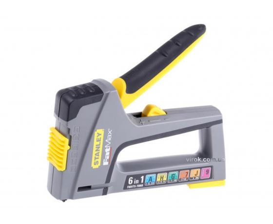 Фото 2 - Степлер STANLEY з регулятором для 6-ти видів скоб і цвяхів