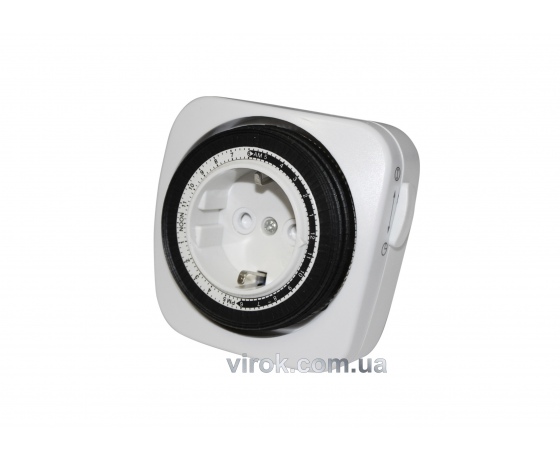 Фото 2 - Таймер механічний міні, 24H з заземл-м