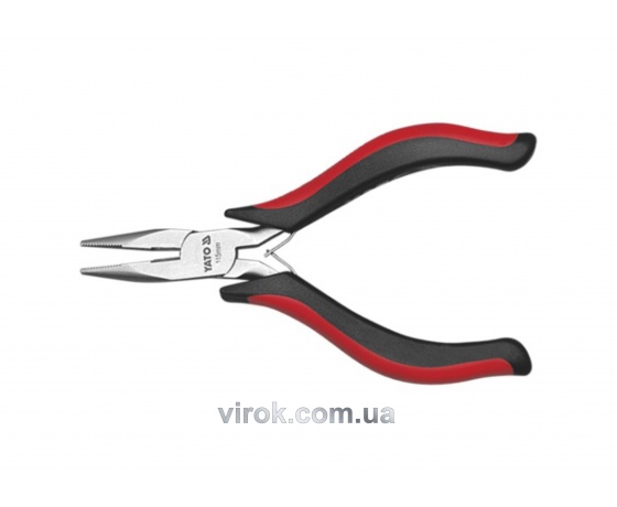 Фото 2 - Тонкогубці нікельовані YATO 115 мм
