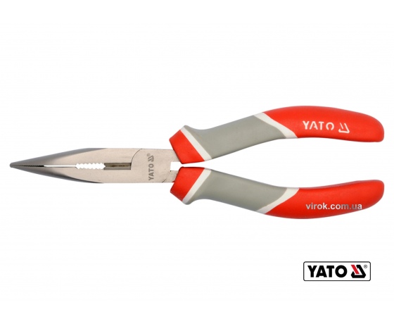 Фото 2 - Тонкогубці вигнуті YATO 160 мм