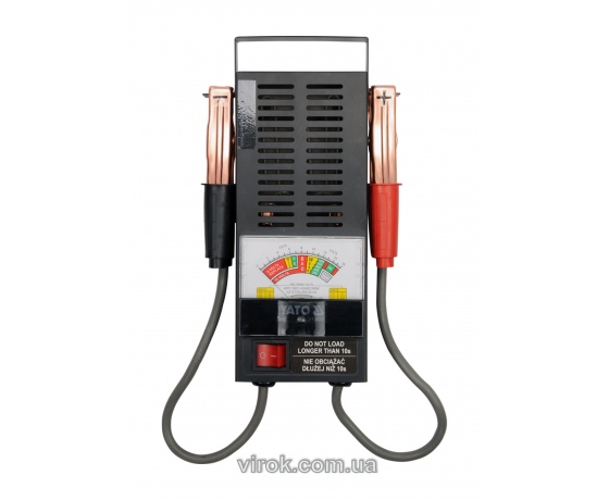 Фото 2 - Тестер акумуляторів аналоговий YATO 6/12 В