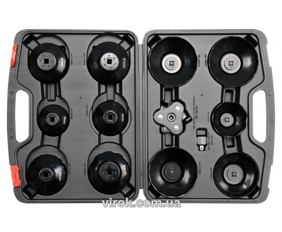 Фото 2 - Набір торцевих головок до оливного фільтру YATO 3/8