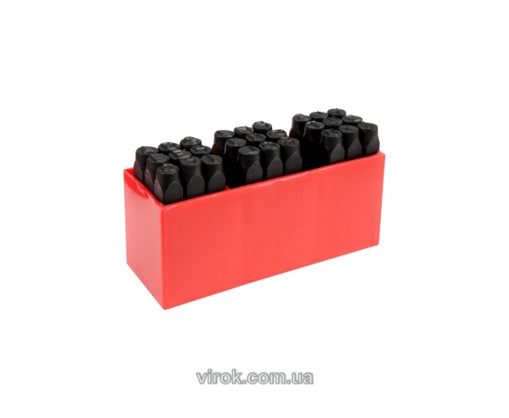 Фото 2 - Трафарети літерні YATO, кпл. 27 шт, h-8 мм  [8]