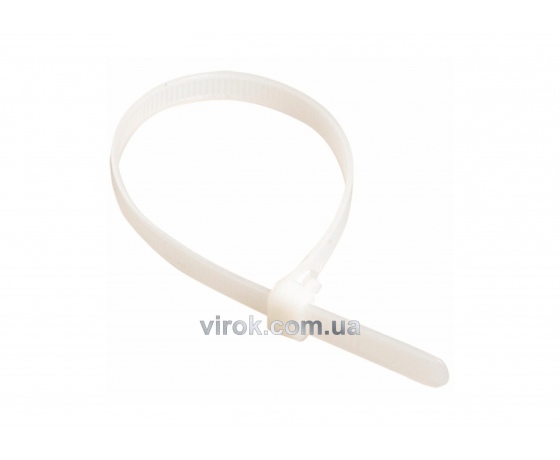 Фото 2 - Хомут стяжний капроновий білий 200 х 7.5 мм 100 шт