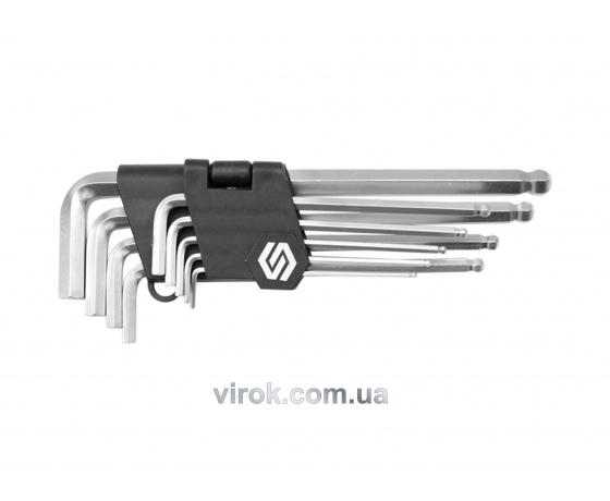 Фото 2 - Набір ключів шестигранних Г-подібних з кулькою VOREL М2-10 мм 9 шт