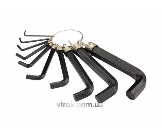 Фото 2 - Набір ключів шестигранних Г-подібних VOREL М2-14 мм 10 шт