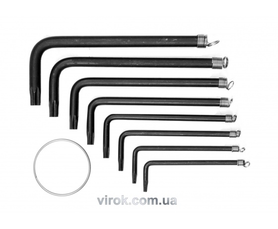 Фото 2 - Набір ключів Torx VOREL Т10-Т40 8 шт