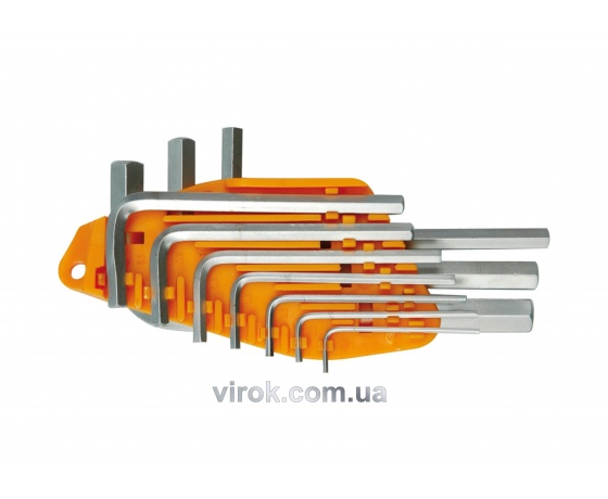 Фото 2 - Набір ключів шестигранних Г-подібних VOREL М1.5-10 мм 10 шт