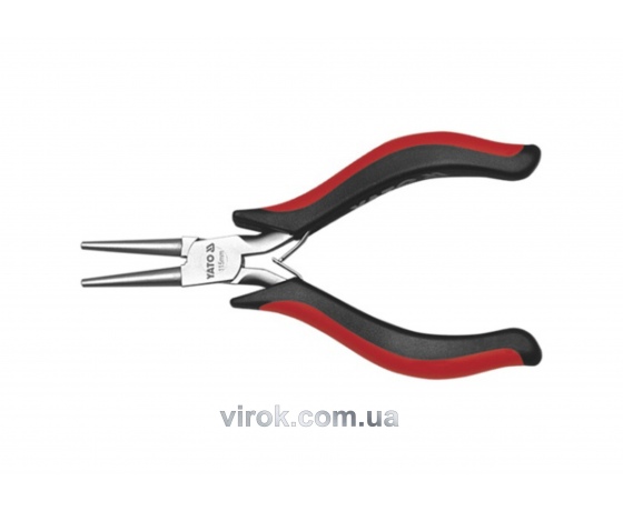 Фото 2 - Щипці круглі нікельовані YATO 115 мм