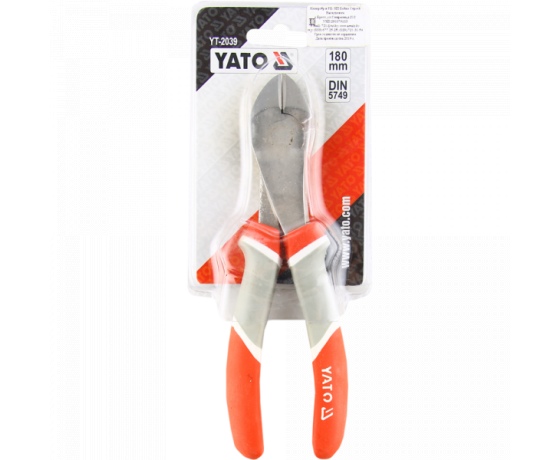 Фото 2 - Бокорізи підсилені YATO нікельовані l=180 мм