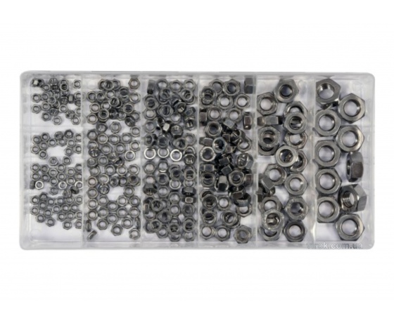 Фото 2 - Гайки нержавіючі М3-М10 YATO 300 шт