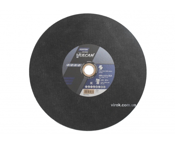 Фото 2 - Диск відрізний по металу і нержавіючій сталі NORTON VULCAN FIXED Ø=400х32 мм t=4 мм