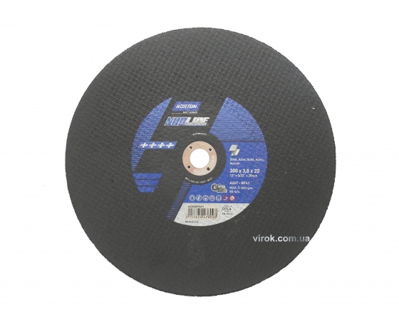 Фото 2 - Диск відрізний по металу NORTON METAL MEDIUM Ø=300х20 мм t=3.8 мм до бензоріза CP512-300EU