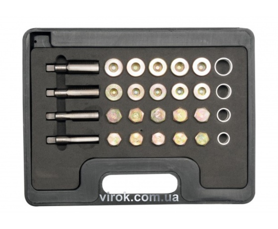 Фото 2 - Набір для ремонту оливозливних пробок YATO 64 шт