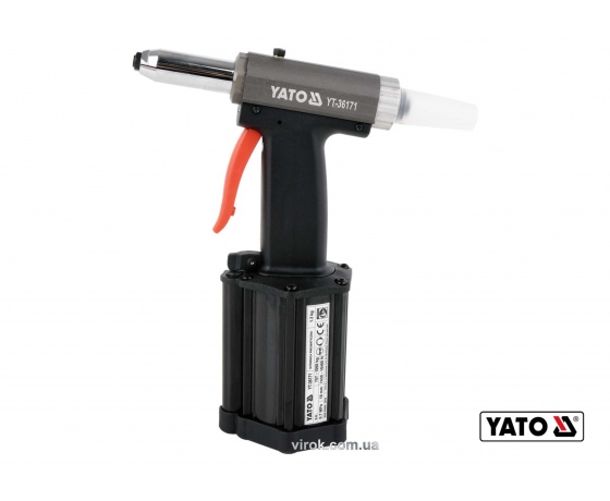 Фото 2 - Пневмозаклепочник YATO для заклепок 2.4-5 мм 54 л/хв