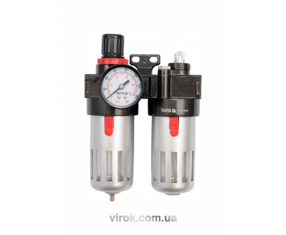 Фото 2 - Фільтр-редуктор з мастильним приладом YATO 1/4