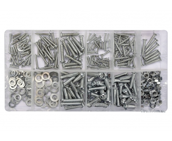 Фото 2 - Гайки, шурупи, гвинти, шайби YATO 347 шт