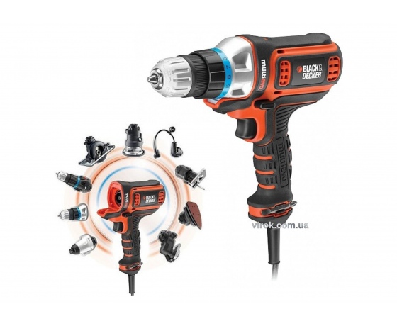 Фото 2 - Багатофункційний інструмент Black+Decker 300 Вт 700 об/хв + насадки + кейс