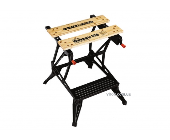 Фото 2 - Верстак розкладний з фіксаторами Black+Decker 775/595 мм 610/384 мм
