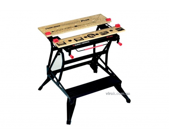 Фото 2 - Верстак розкладний з фіксаторами Black+Decker 620/800 мм 541 мм