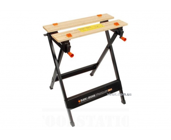 Фото 2 - Верстак розкладний з фіксаторами Black+Decker 760 мм 610/341 мм