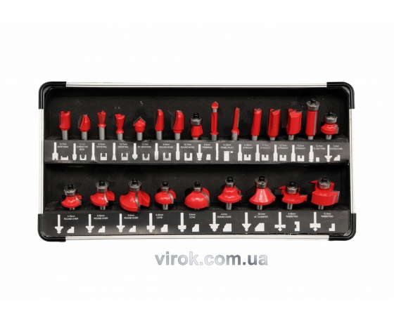 Фото 2 - Набір фрез по дереву YATO 24 шт