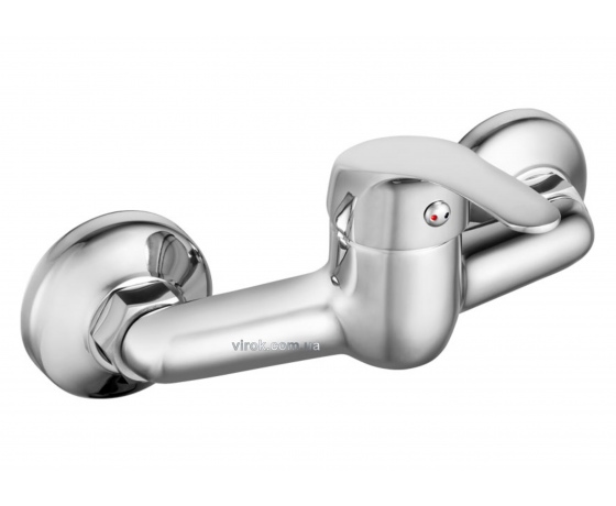 Фото 2 - Змішувач для води настінний (душ) FALA, хромований