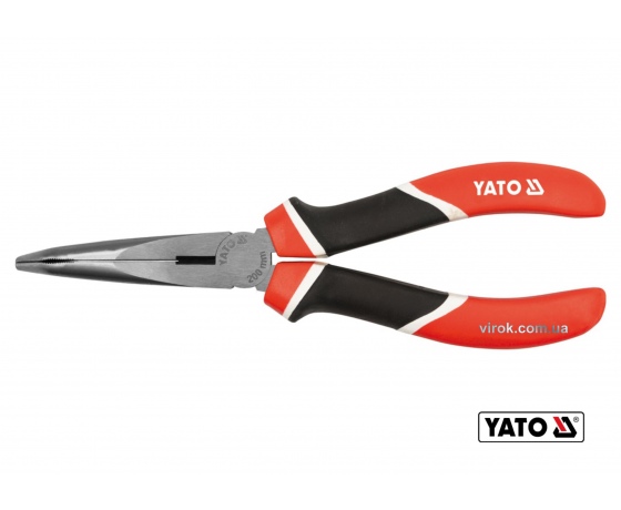 Фото 2 - Довгогубці вигнуті YATO 200 мм
