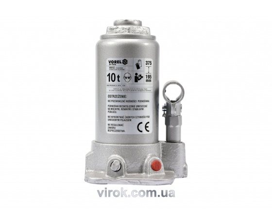 Фото 2 - Домкрат гідравлічний cтовбцевий VOREL 10 т 190-365 мм
