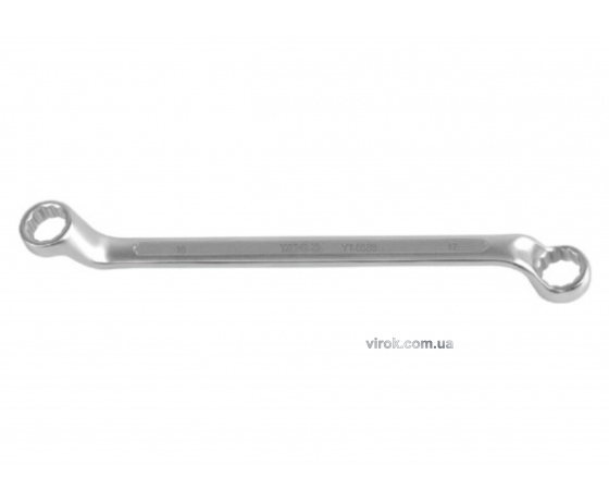 Фото 2 - Ключ накидний вигнутий YATO 16 х 17 мм 255 мм