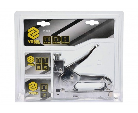 Фото 3 - Степлер VOREL для скоб 53 4-14 мм, S 10-12 мм, J 10-14 мм