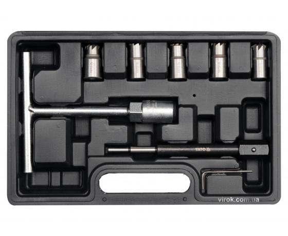 Фото 2 - Фрези для гнізд сопл форсунок YATO 7 шт