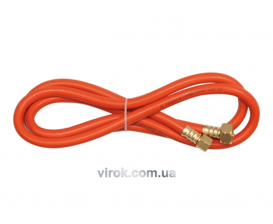 Фото 2 - Шланг газовий для з'єднання пальників і балону VOREL 2 м