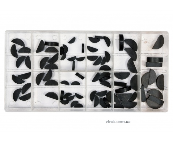 Фото 2 - Шпонки півкруглі YATO 80 шт