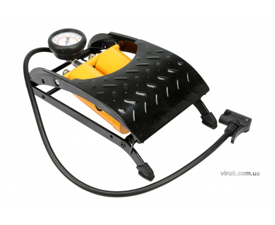 Фото 2 - Насос ножний з манометром VOREL 0.7 Мпа