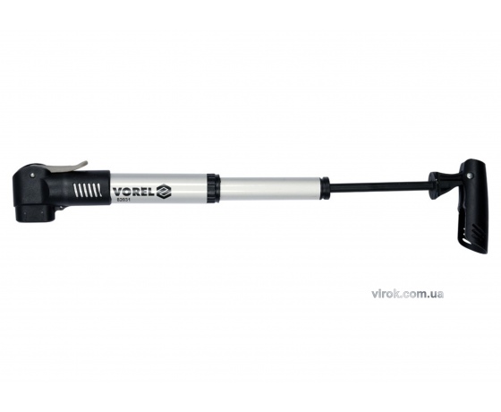 Фото 3 - Насос ручний телескопічний для велосипеда VOREL в металевому корпусі