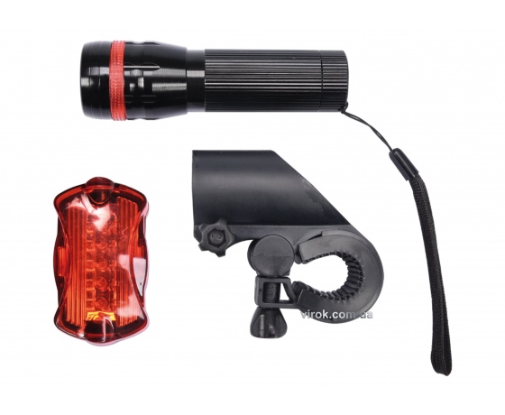 Фото 2 - Ліхтар для велосипеда світлодіодний VOREL 3 Вт 150 лм 3 x ААА + 2 x АА