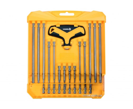 Фото 2 - Набір насадок викруткових VOREL з Y-подібним тримачем 25 шт