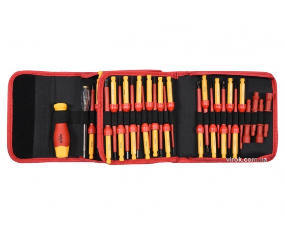 Фото 2 - Набір діелектричних викруток YATO до 1000 В 50 предметів