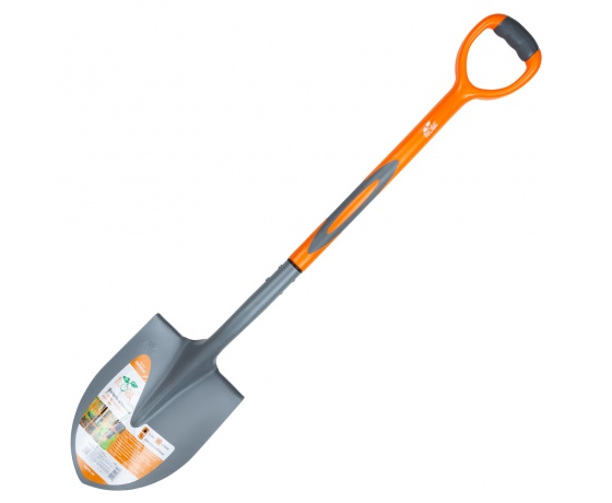 Фото 2 - Лопата штыковая с пластиковой ручкой 290×210×1050мм 1.9кг FLORA (5045834)