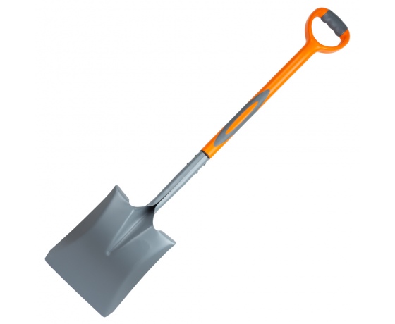 Фото 3 - Лопата совковая с пластиковой ручкой 280×240×1050мм 1.8кг FLORA (5046034)