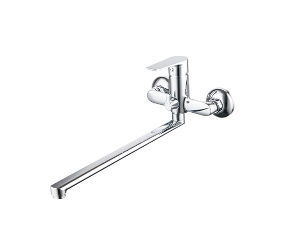 Фото 2 - Смеситель LIRI Ø35 для ванны излив прямой 350мм дивертор встроенный картриджный CORSO (DF-2C240C) (9632210)