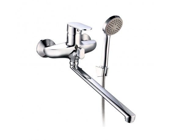 Фото 2 - Смеситель s33 Ø40 для ванны гусак прямой 350мм дивертор встроенный картриджный AQUATICA (9733220)