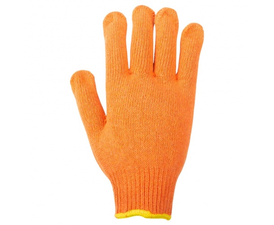 Фото 5 - Перчатки трикотажные с точечным ПВХ покрытием р10 Универсал (оранжевые) SIGMA (9442671)