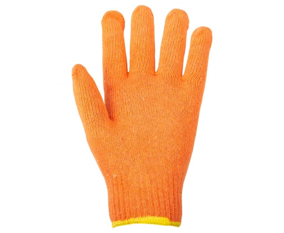 Фото 4 - Перчатки трикотажные без точечного ПВХ покрытия р10 Универсал (оранжевые) SIGMA (9441441)