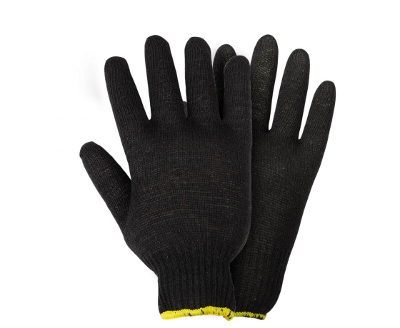 Фото 3 - Перчатки трикотажные без точечного ПВХ покрытия р10 Лайт (черные) GRAD (9441785)