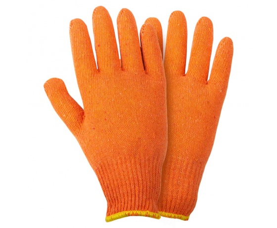 Фото 3 - Перчатки трикотажные без точечного ПВХ покрытия р10 Лайт (оранжевые) GRAD (9441845)