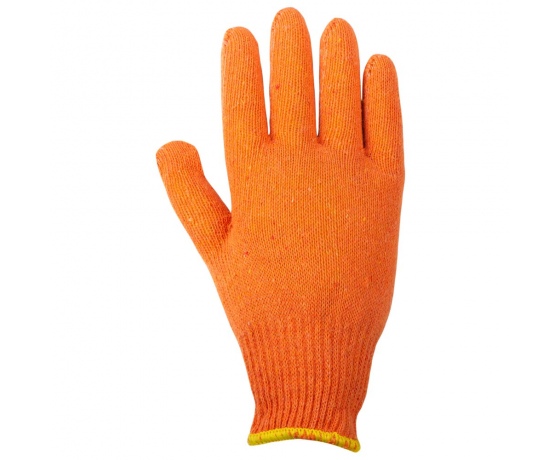 Фото 5 - Перчатки трикотажные без точечного ПВХ покрытия р10 Лайт (оранжевые) GRAD (9441845)